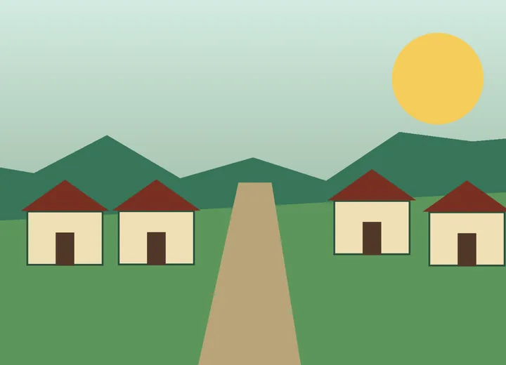Ilustrasi rumah khusus masyarakat Sitiung